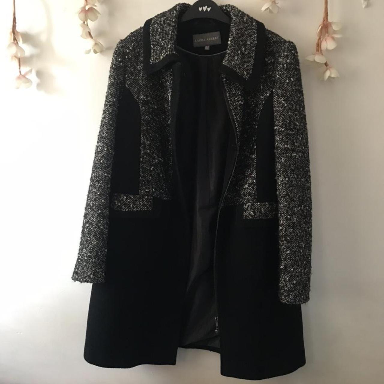 laura ashley black coat