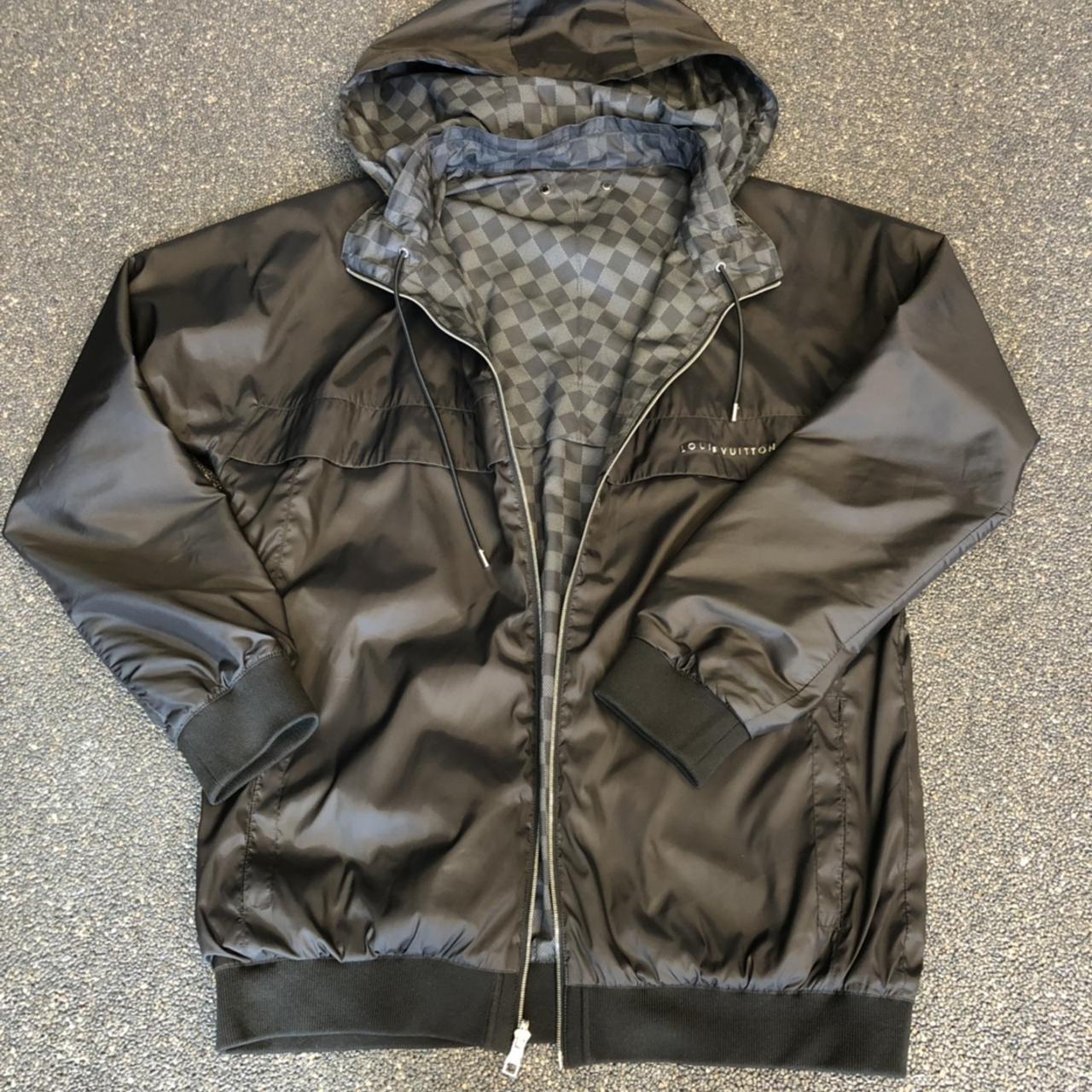 Louis vuitton jacket size S M damier graphite - Depop