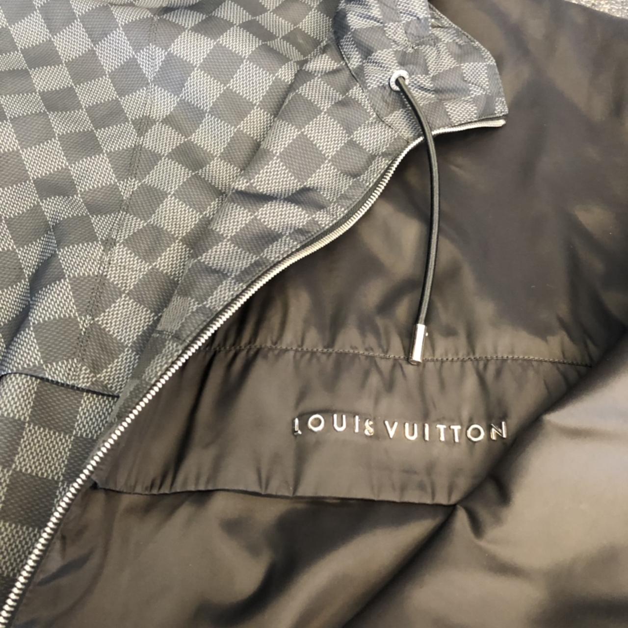 Louis Vuitton Leather Damier Jacket. Seen on Rapper - Depop