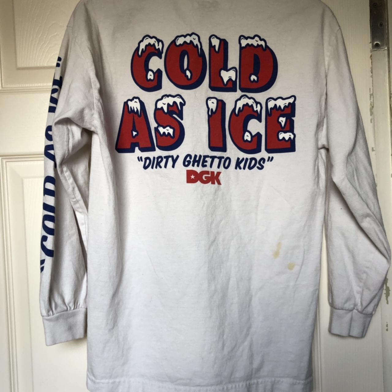 DGK dirty ghetto kids long sleeve, white, cold as... - Depop