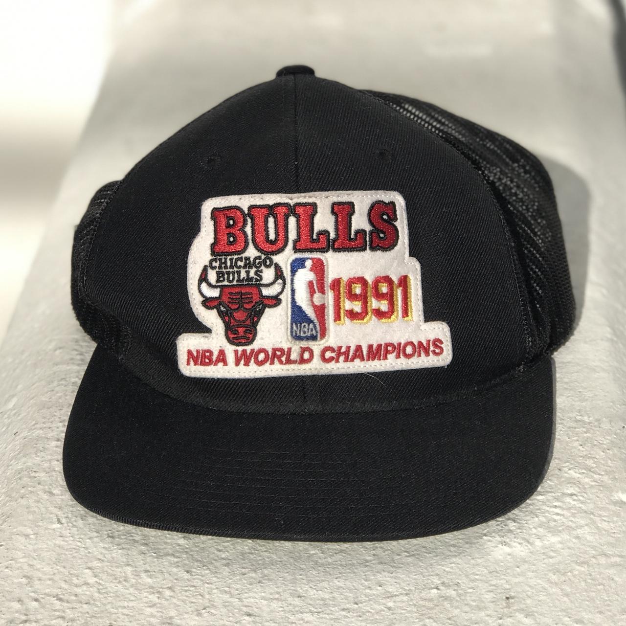 Chicago bulls 91 & 92 finals champs hat #chicago - Depop