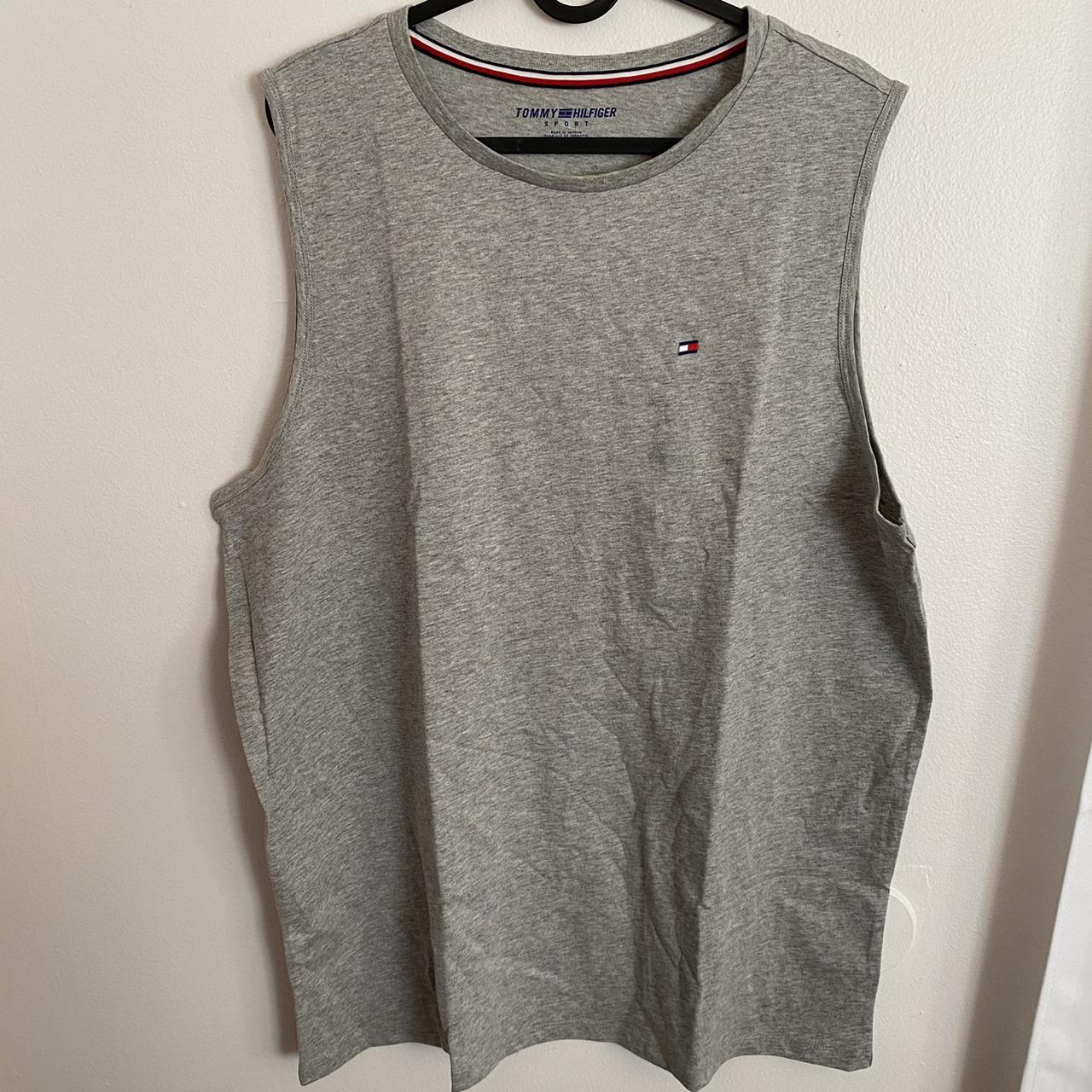 tommy hilfiger tank top muscle tee size men’s... Depop