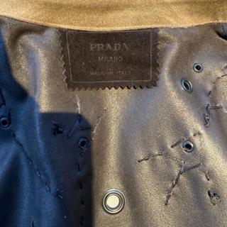 オンラインストアファッション 1999aw prada python leather jacket