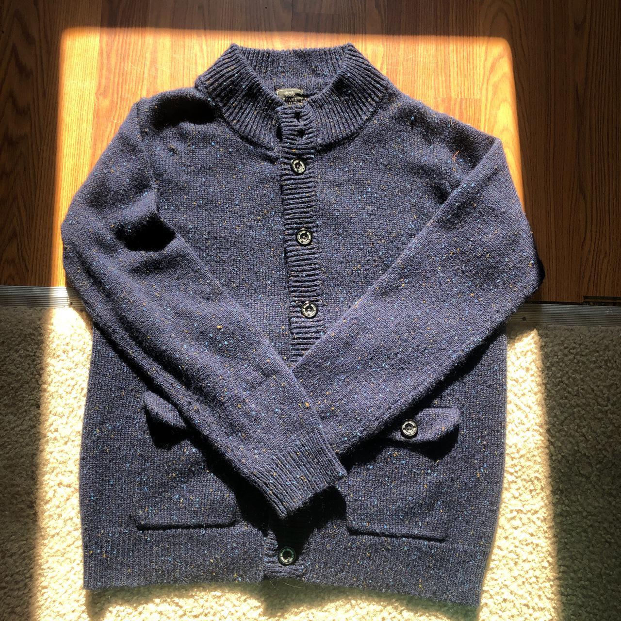 Beams Heart navy blue cardigan sweater • XL • $20 •... - Depop