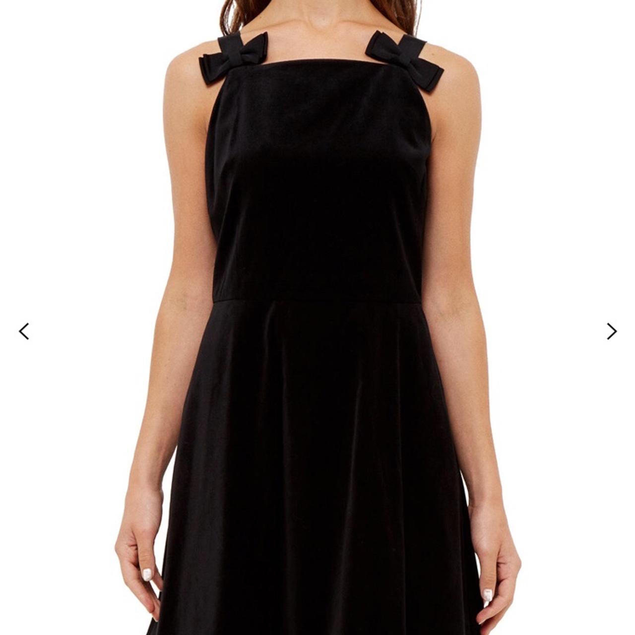 Ted baker black velvet on sale dress