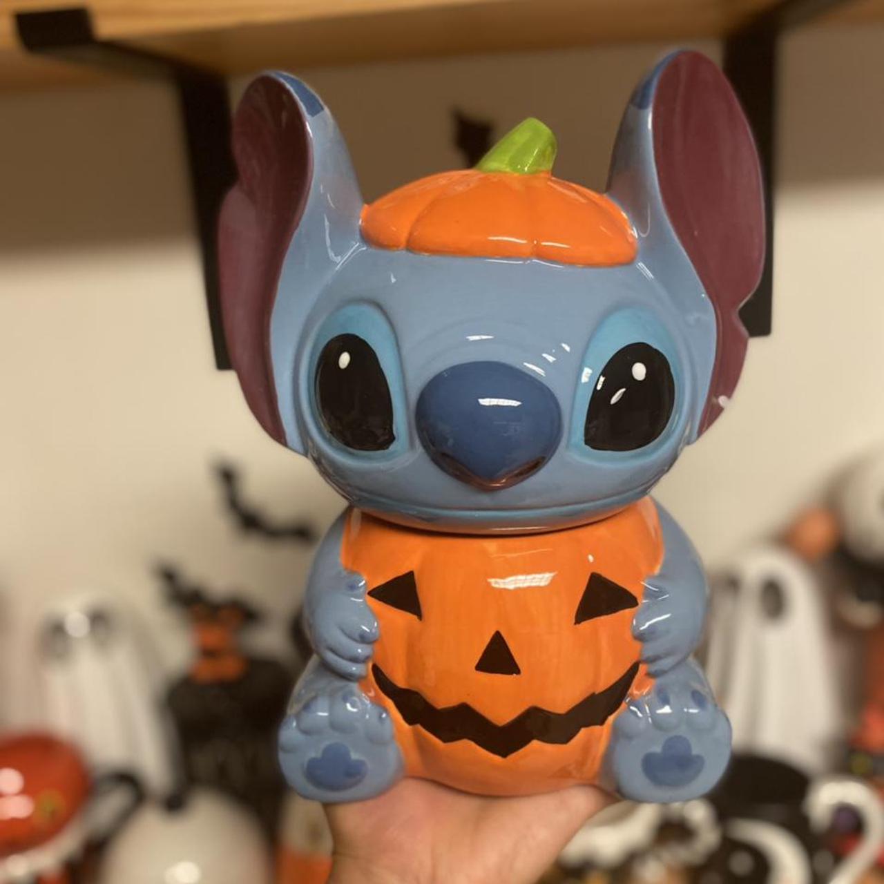 Stitch pumpkin top canister