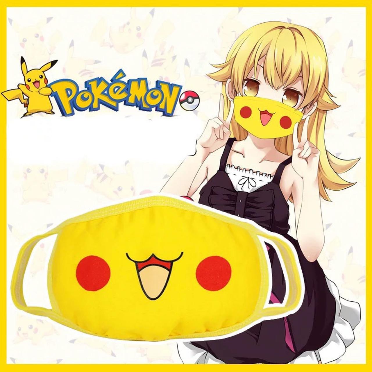 pikachu face mask primer foundation concealer... Depop