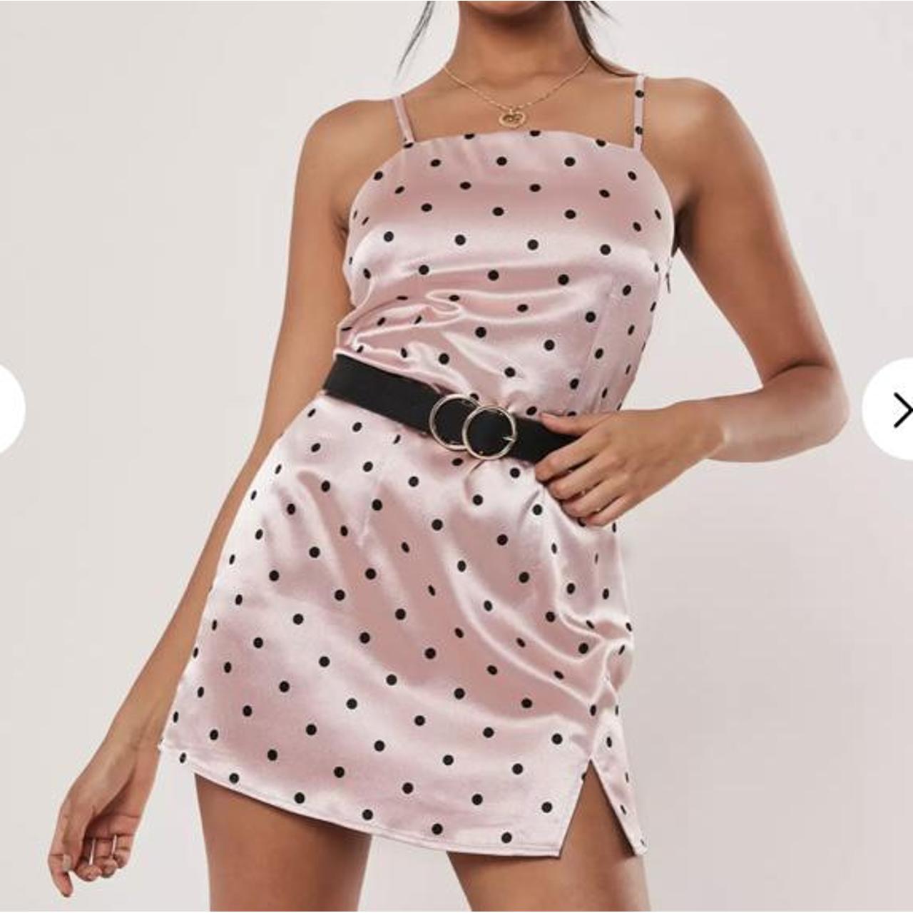 missguided pink polka dot dress size 6, would fit