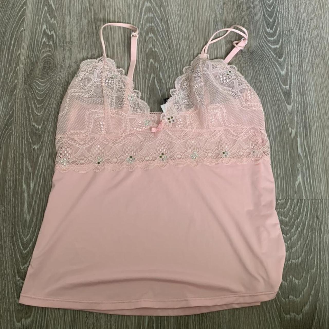 Y2k baby pink tank top brand rampage size large... Depop