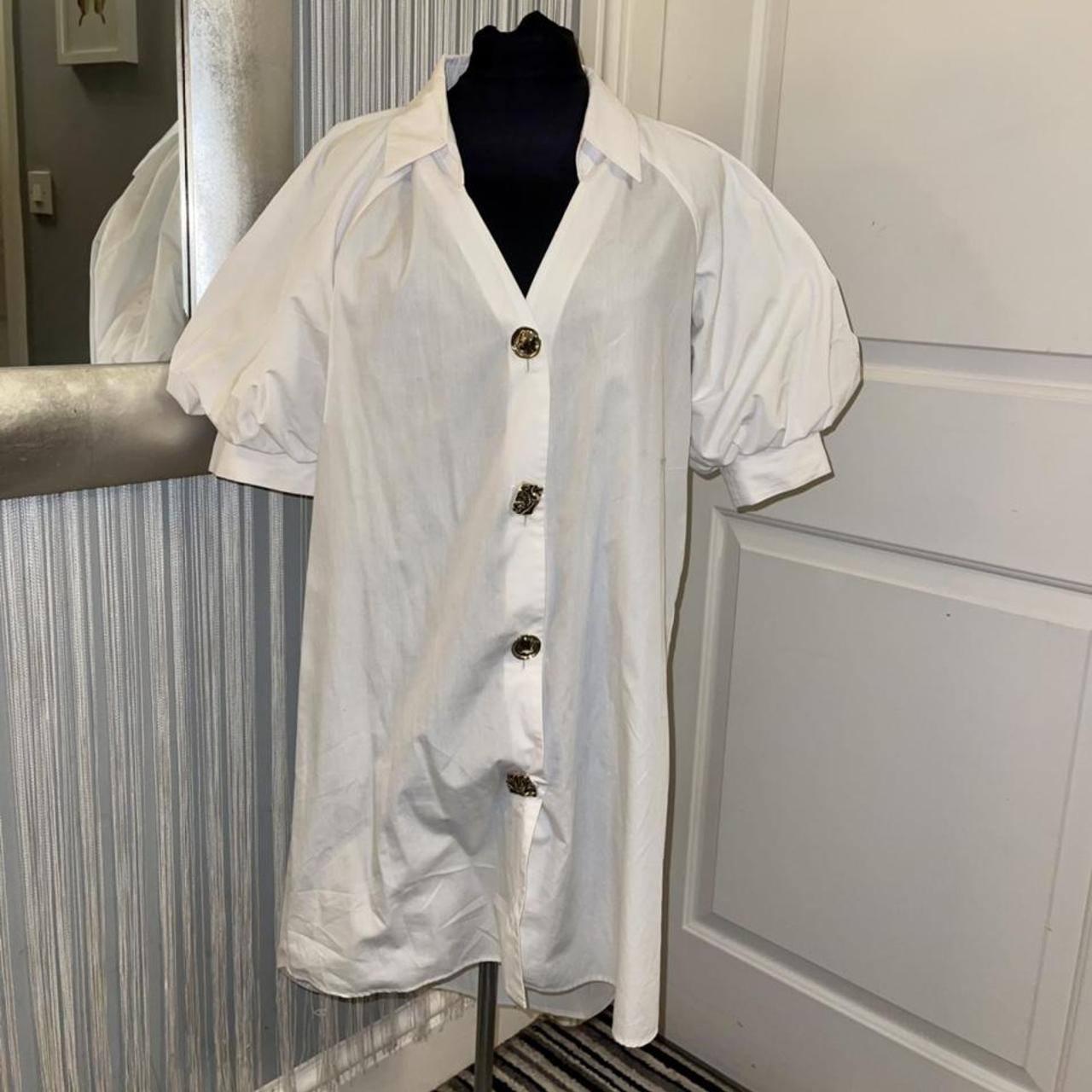 White Shirt Dress🤍river Island Size 10 Good Depop