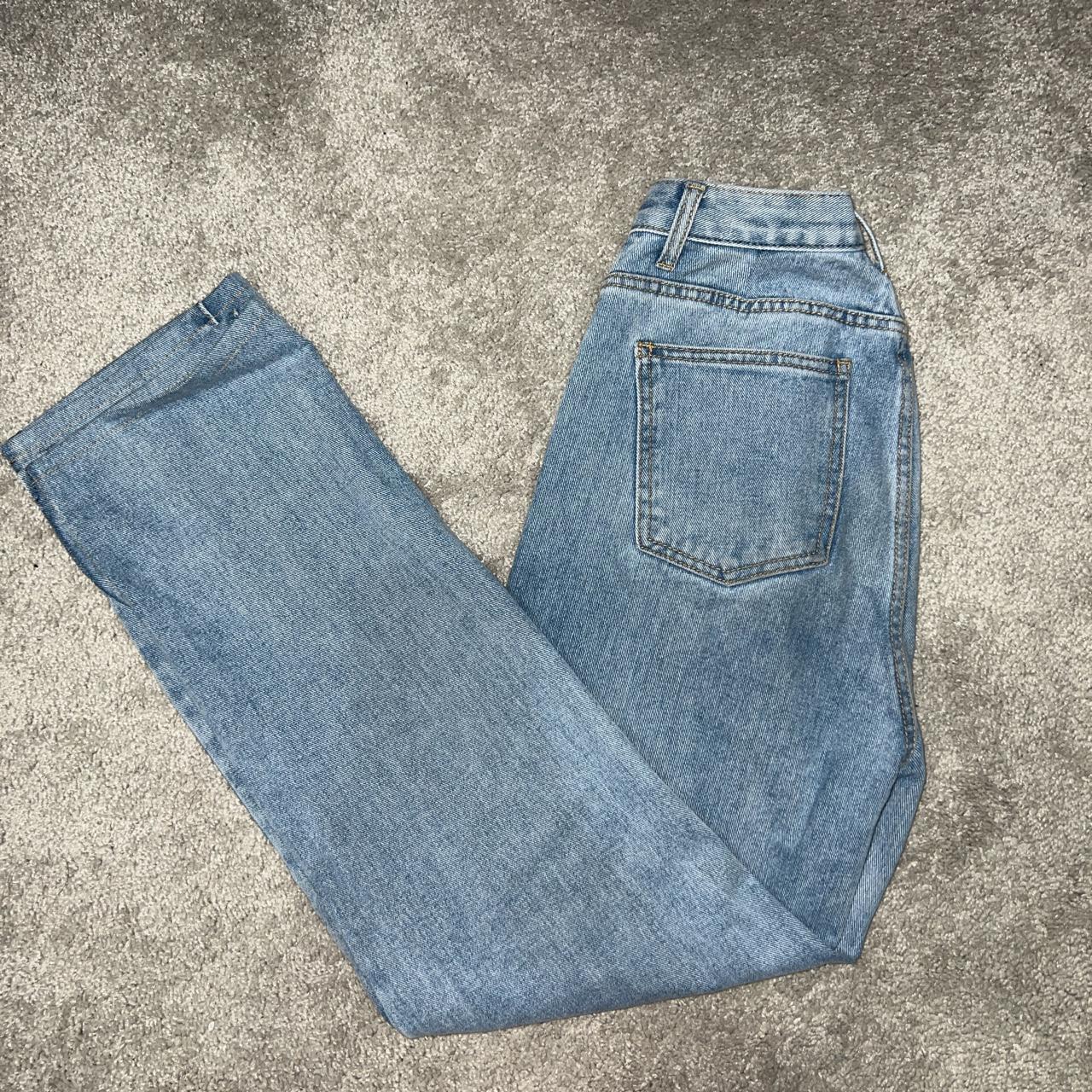 High wasted jeans from pretty little thing. Light... - Depop