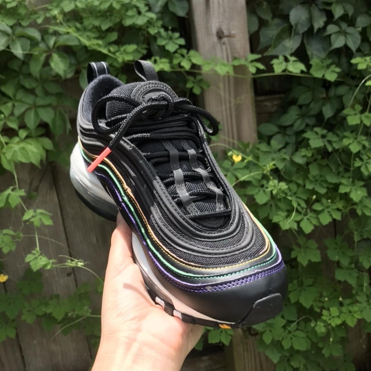 Air max 97 black/multicolor women's clearance shoe