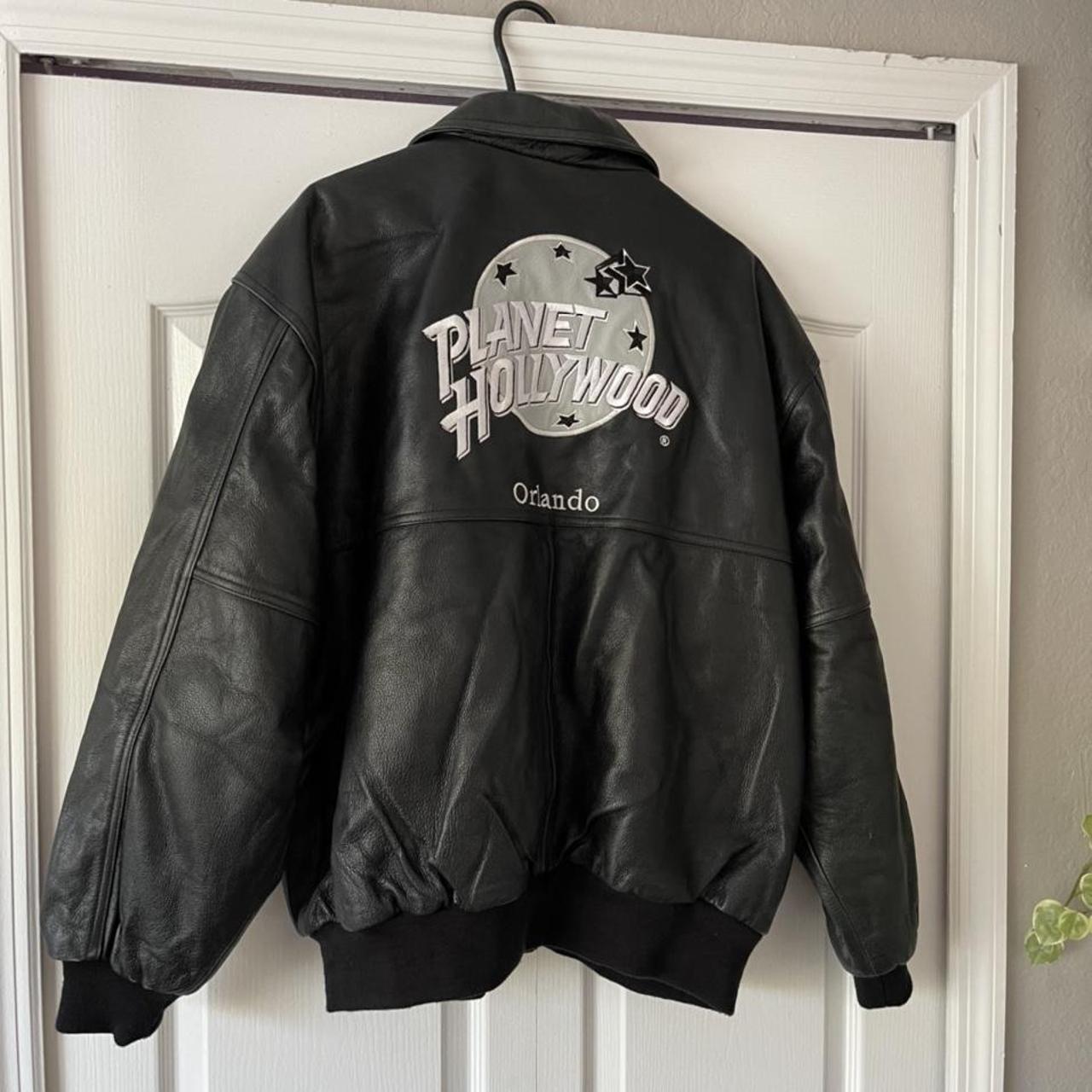 planet hollywood leather jacket