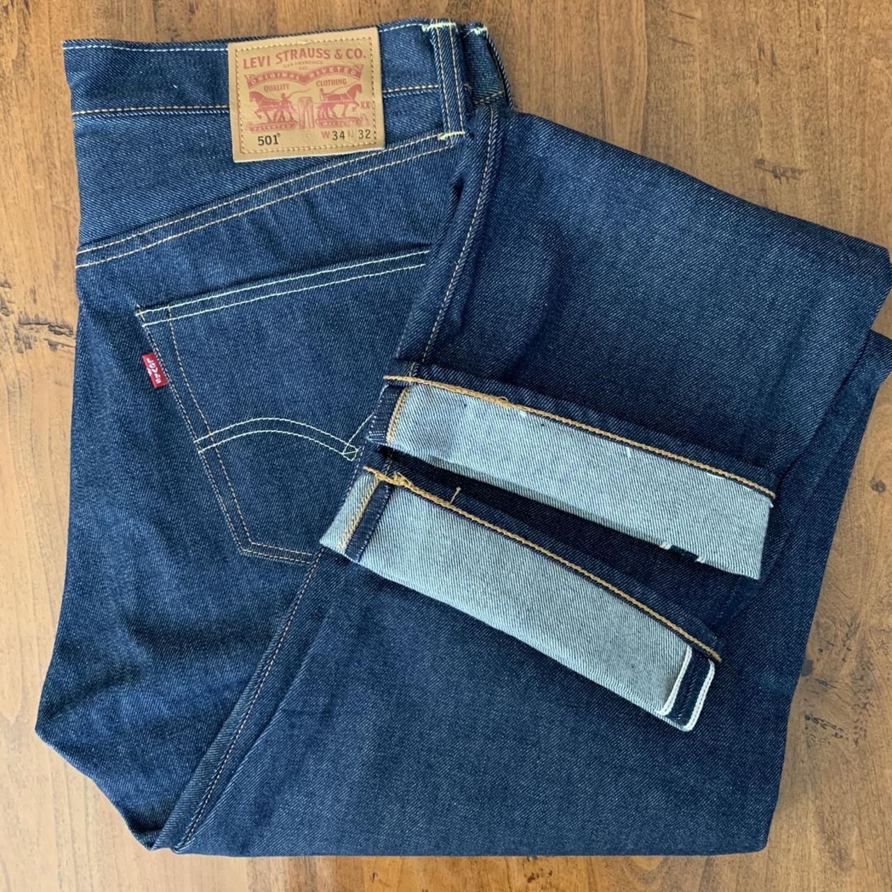 Levi's 501 Original Fit Selvedge Jeans Brand Depop