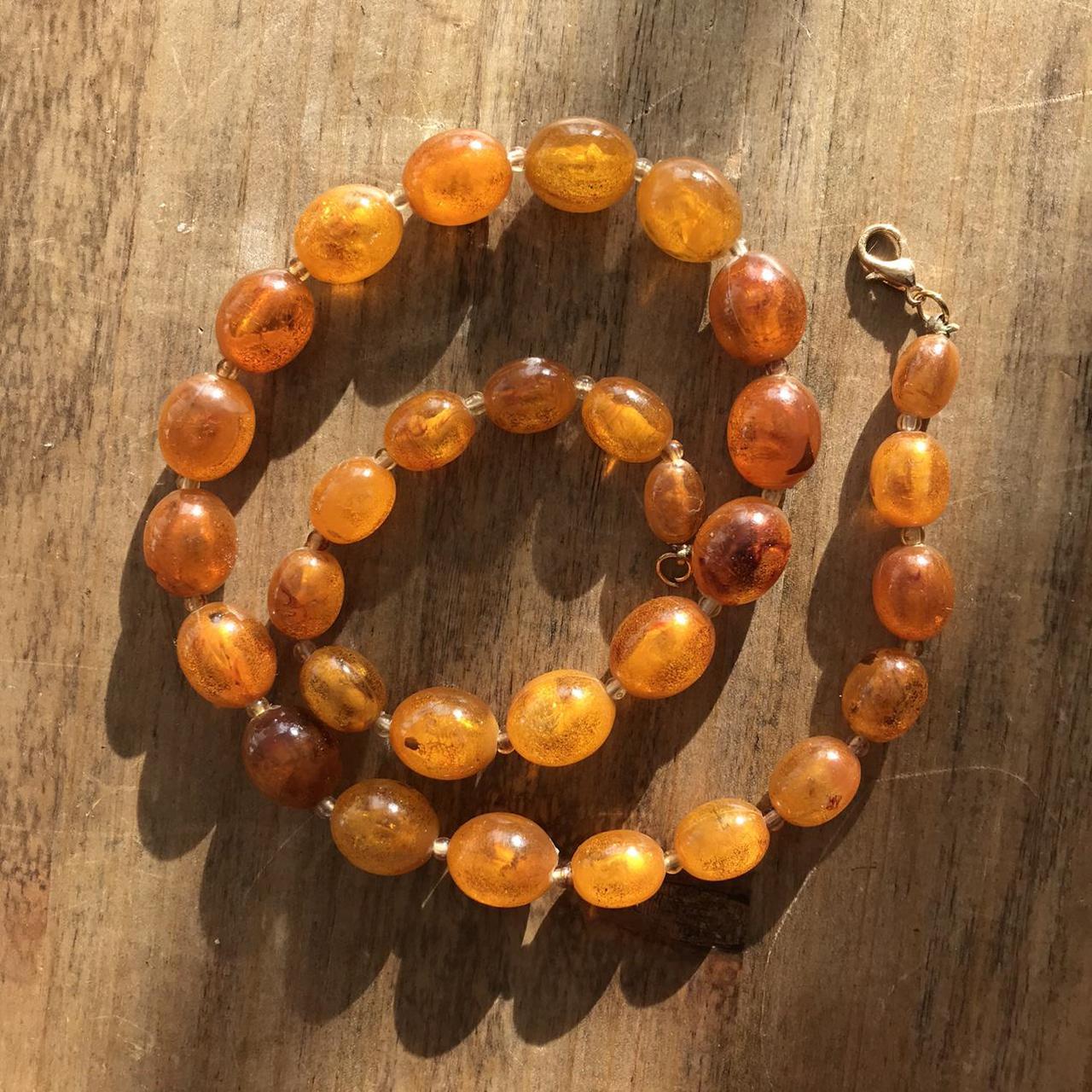 Product Image 3 - A faux amber beads necklace