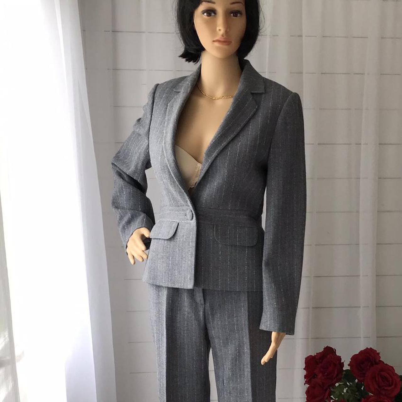 Monsoon Women's Grey Suit | Depop