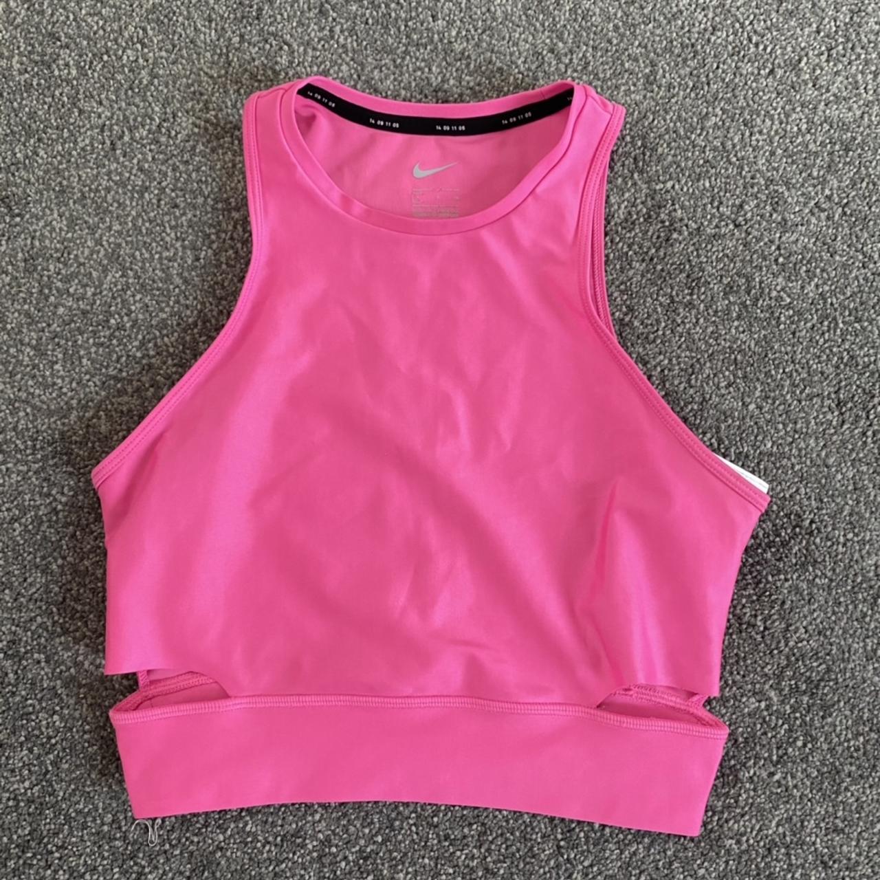 Nike tech pack pink top. Worn once for photo shoot... - Depop