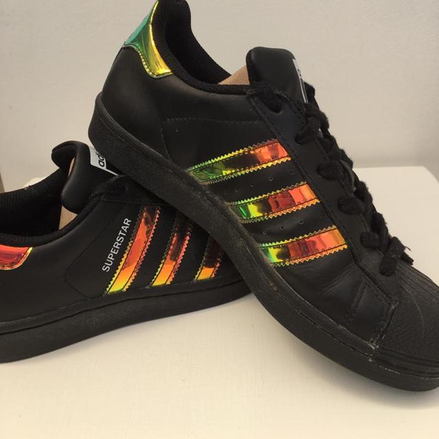 Adidas superstar shop black holo