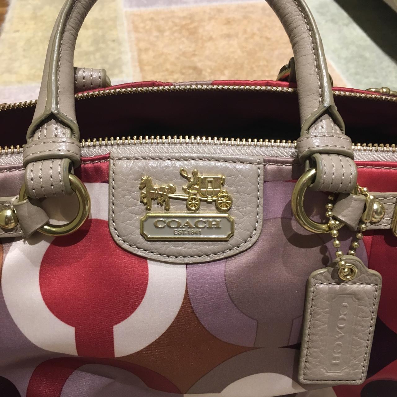 Coach on sale satin bag