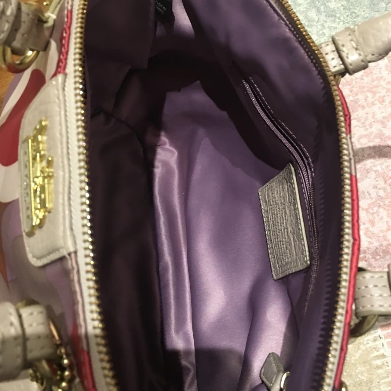 Coach satin sale bag