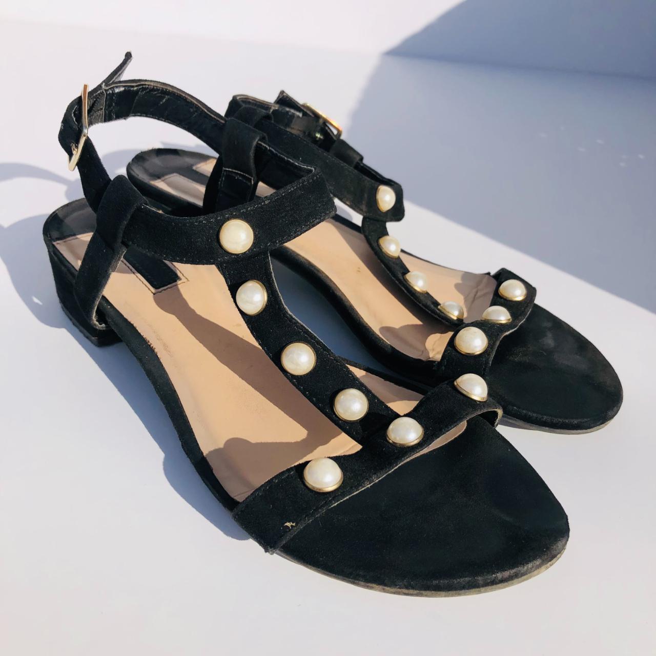 Dorothy Perkins Women's Black Sandals | Depop