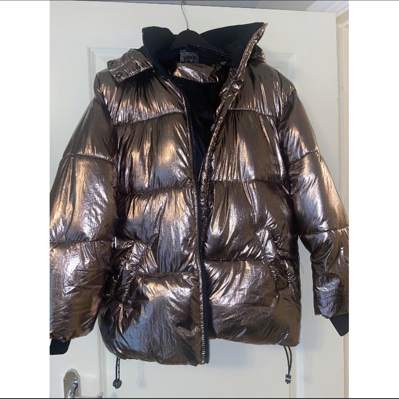 Ivy park clearance metallic puffer coat