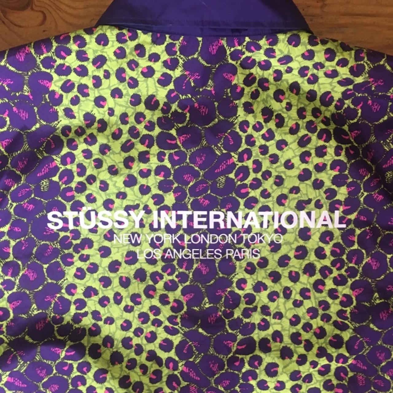 Stussy Leopard Panel Jacket Purple sale