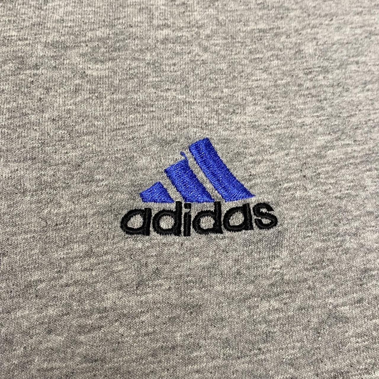 Vintage 2000s Adidas Embroidered Three Stripes Basic... - Depop