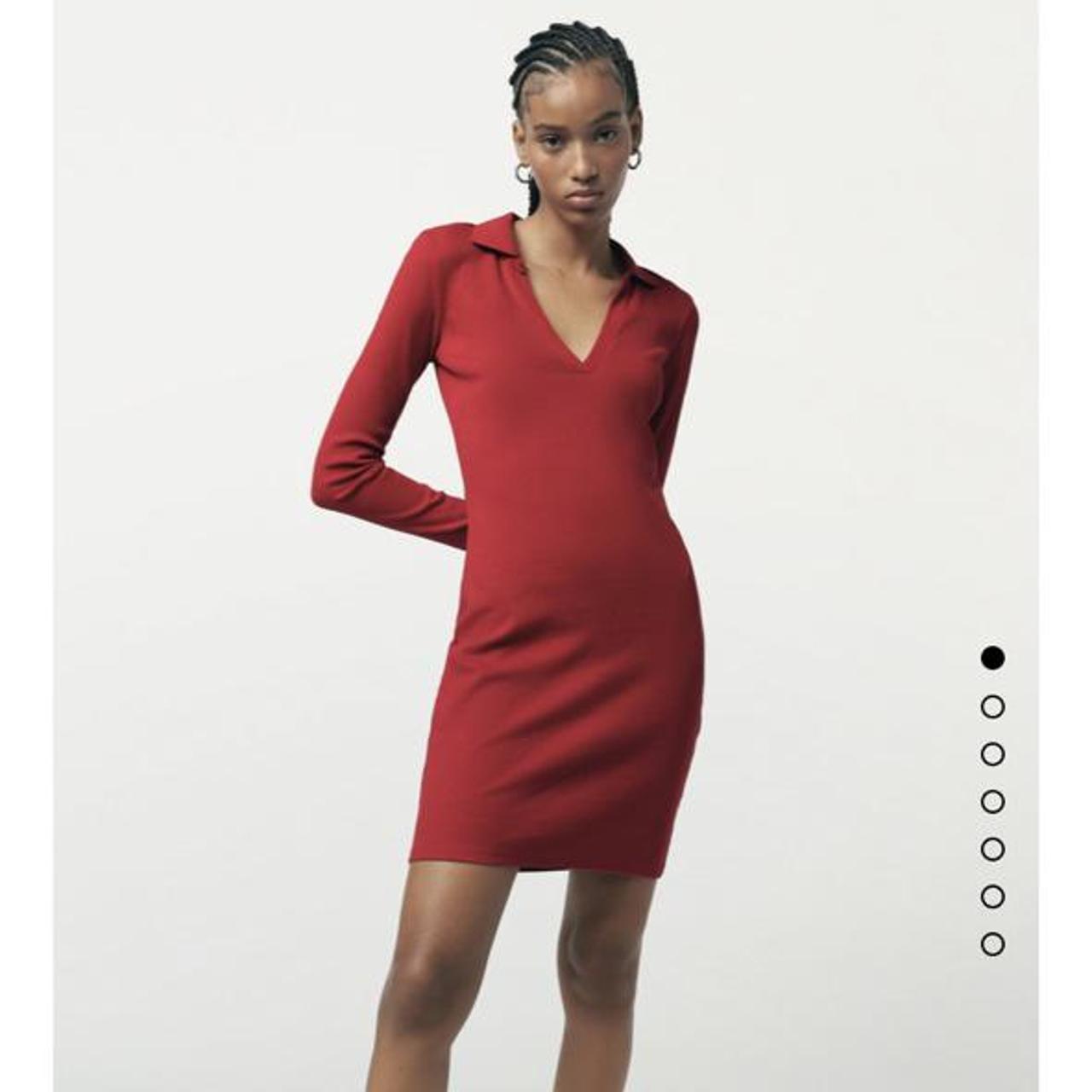 ribbed polo dress zara