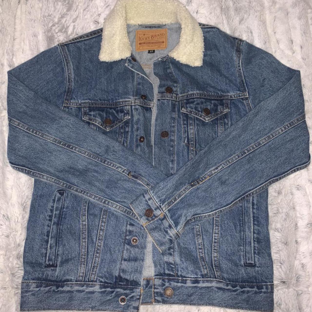 Lucky Brand Trucker Jacket AMAZING trucker jacket... - Depop