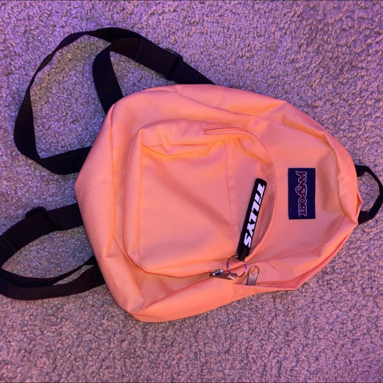 Pink and Blue Leopard Jansport Mini Backpack No - Depop