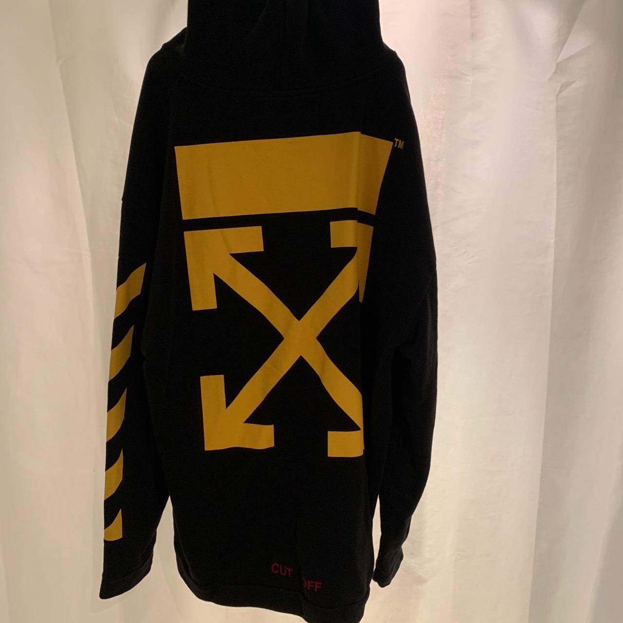 Off white sale hoodie cut off