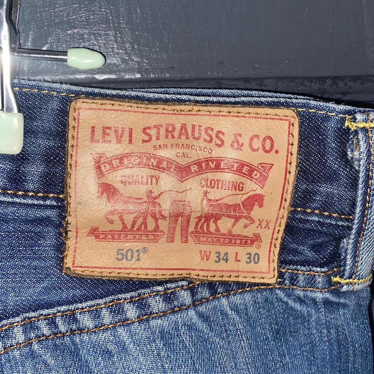 LEVIS VINTAGE straight leg jeans. Sizing in first... - Depop