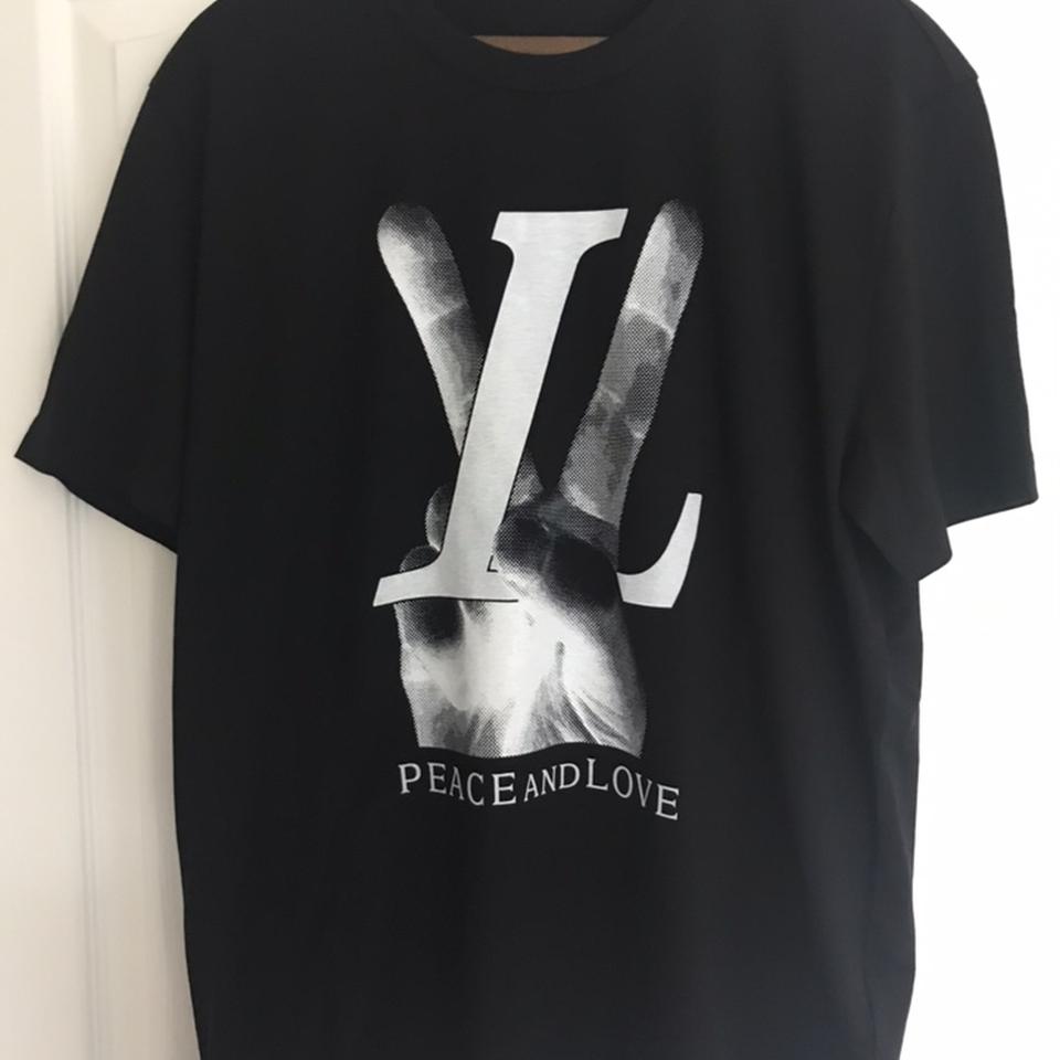 Louis Vuitton peace and love t shirt Brand new - Depop