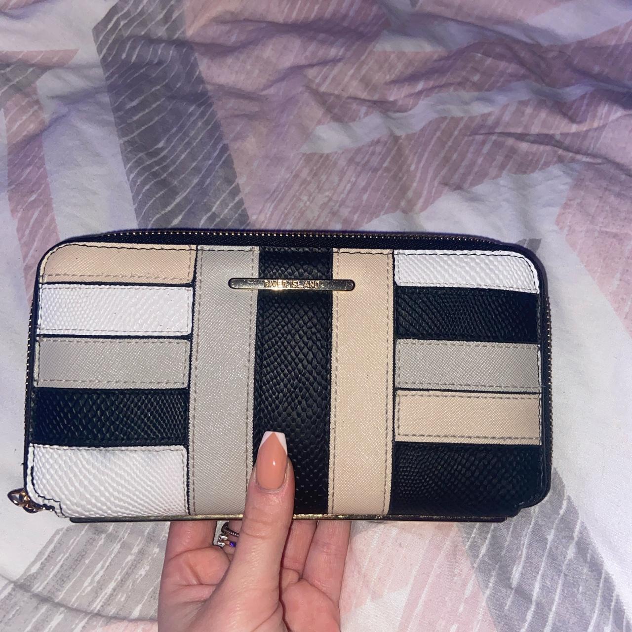 River island zip online around purse