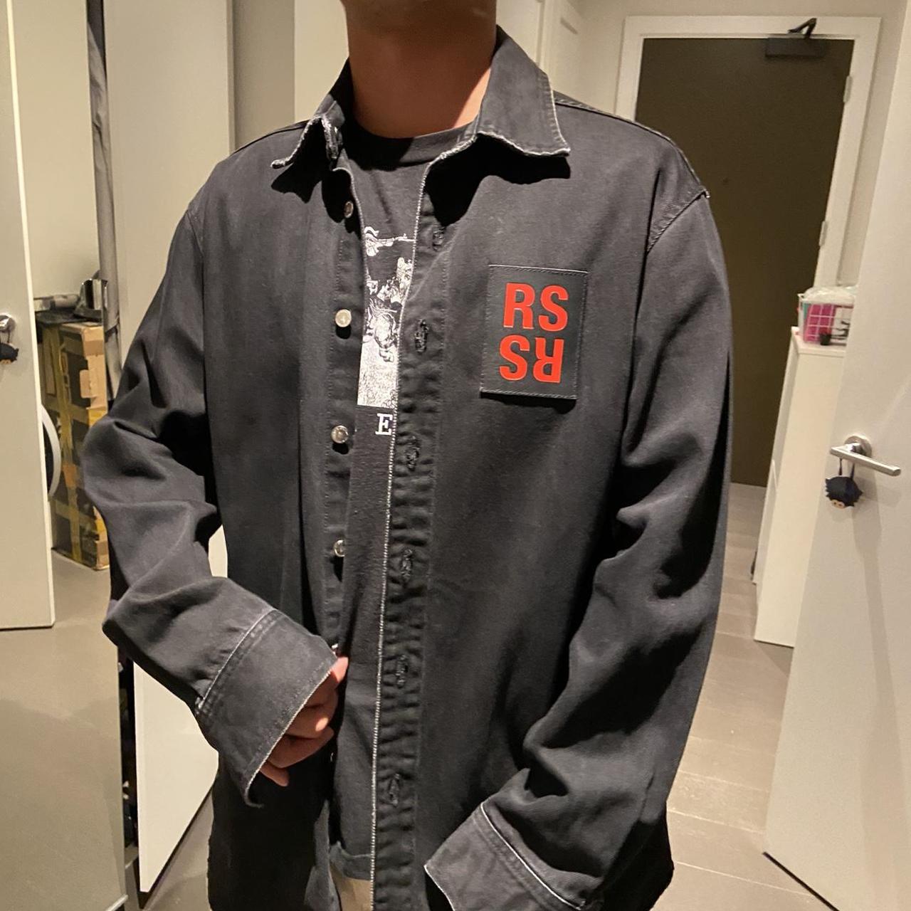 Raf Simons denim shirt AW19/20 Oversized S fits M/L... - Depop