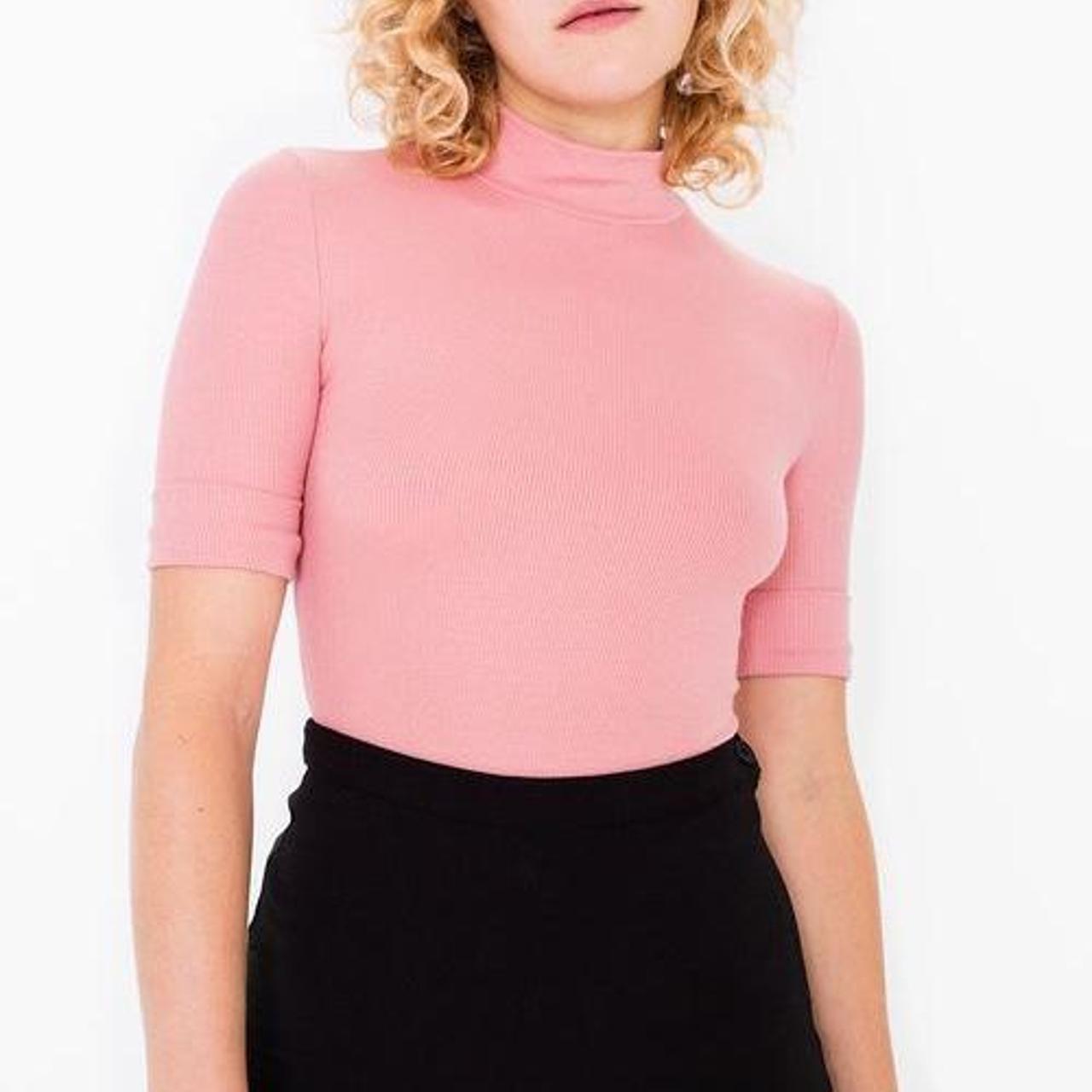 Original American Apparel Mock Neck Top Soft Depop