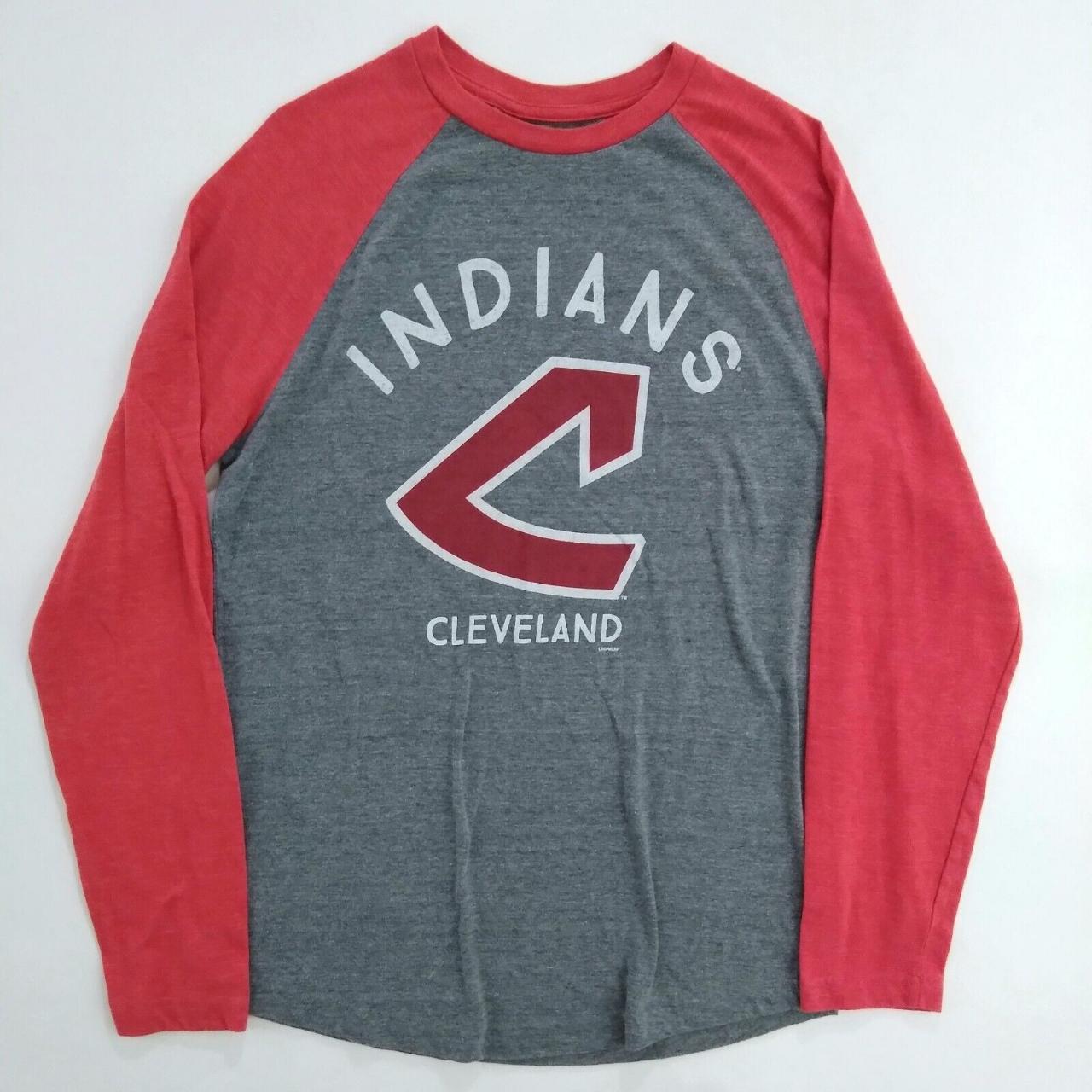 MLB Cleveland Indians Men's Long Sleeve Shirt Size M - Depop