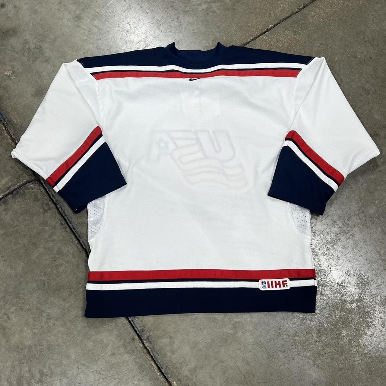 Vintage Y2K Nike Olympic Team USA Hockey Jersey... Depop