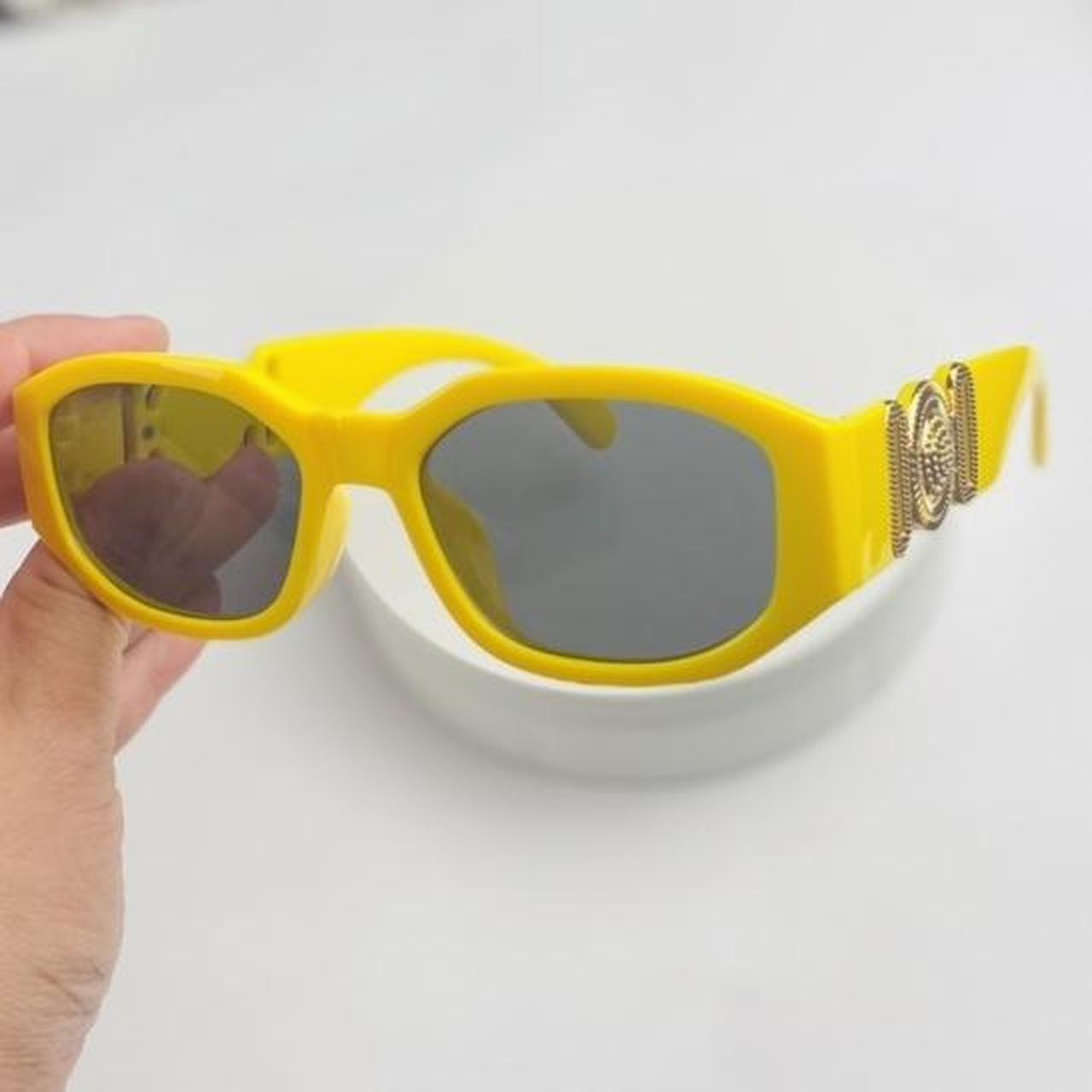 Ergonomic Rectangle Sunglasses Trendy Square Glasses... Depop