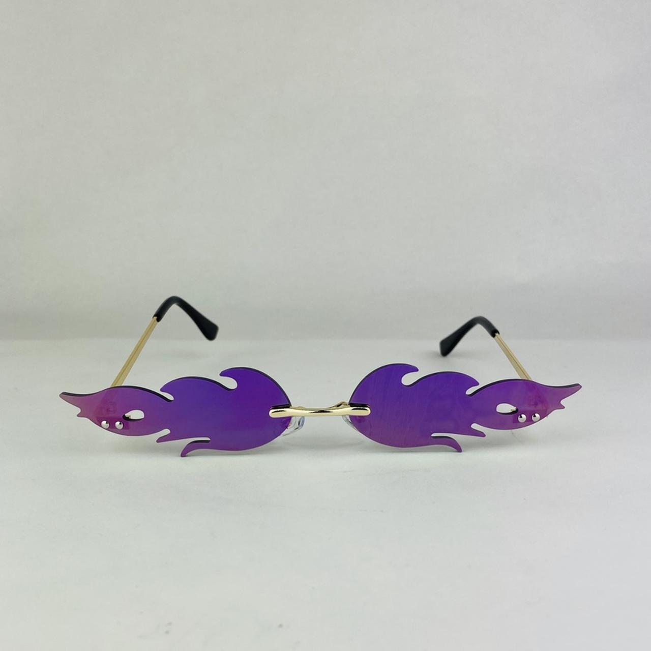 purple fire glasses