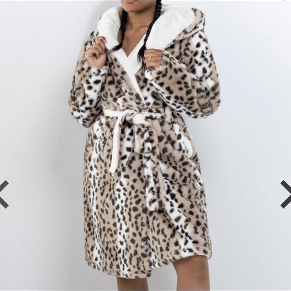 Leopard print dressing gown best sale