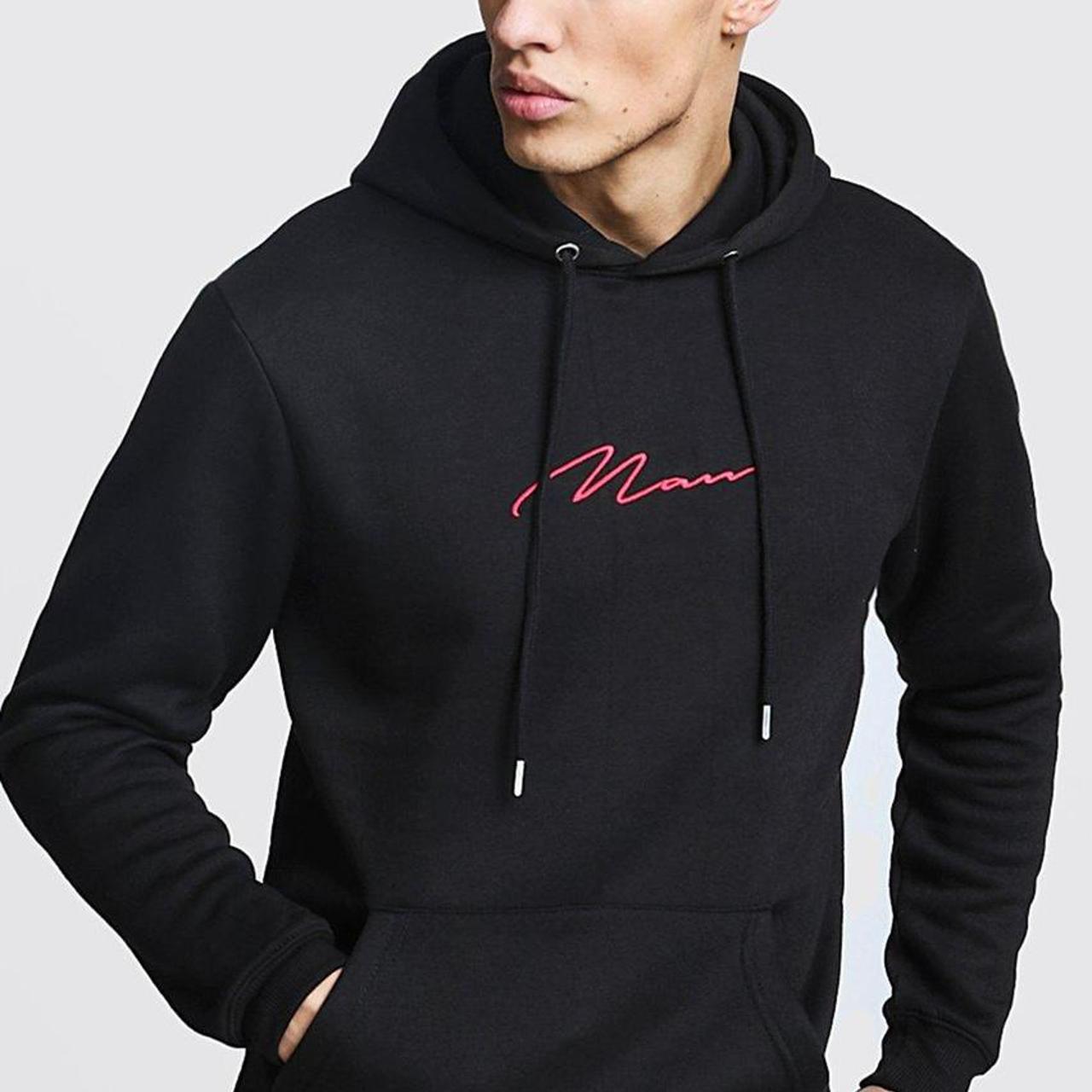 Boohooman signature hoodie best sale