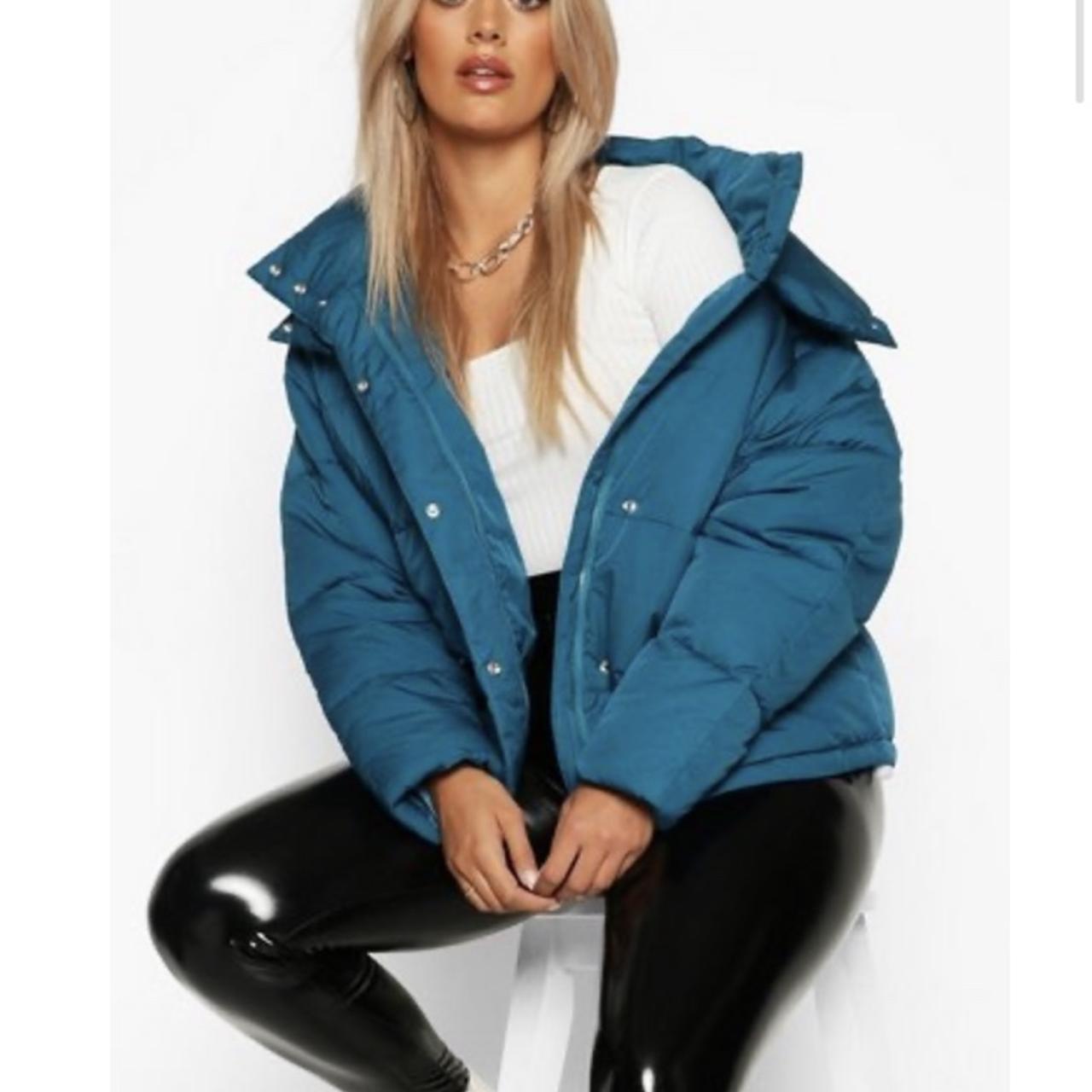 boohoo Funnel Neck Puffer Jacket