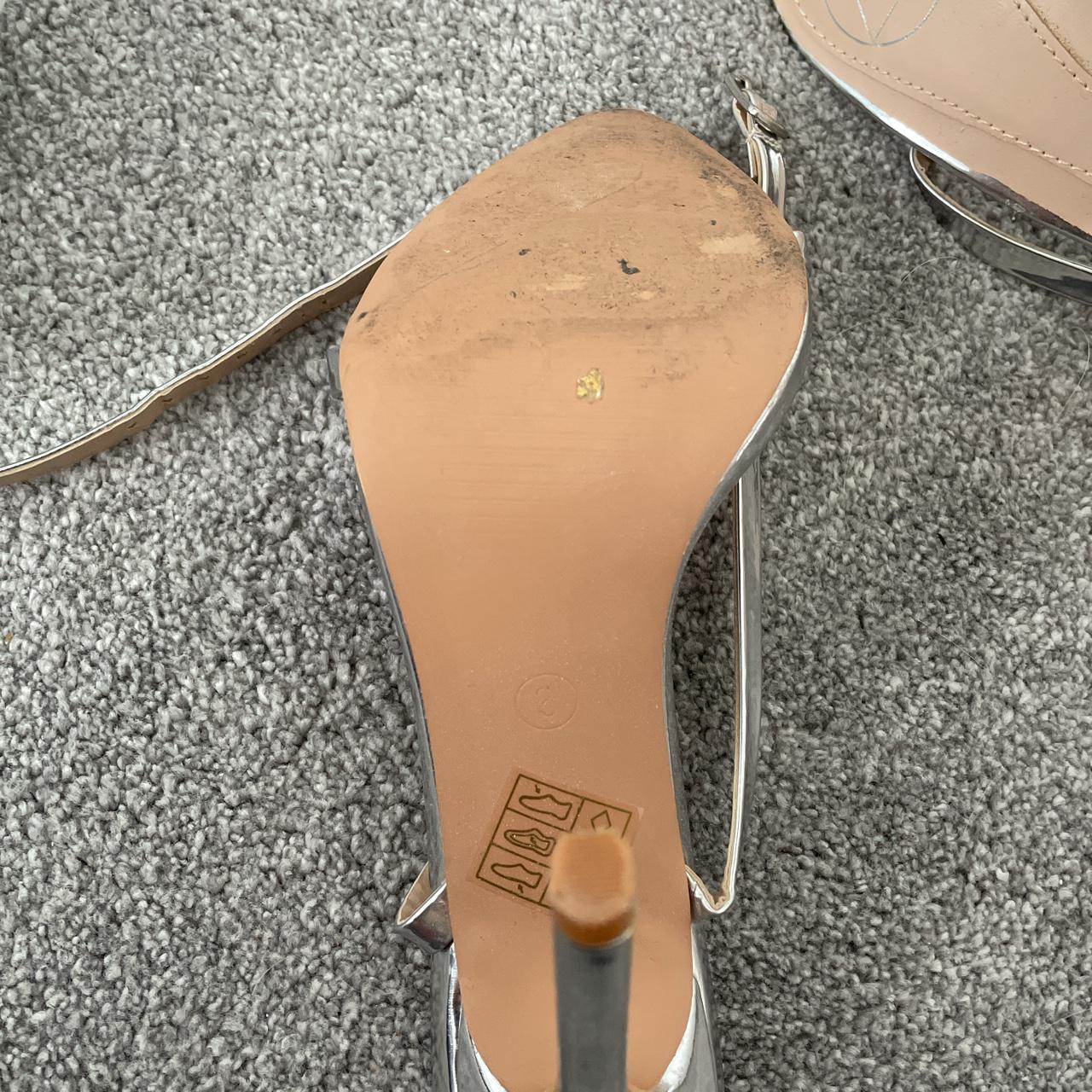 missguided silver heels