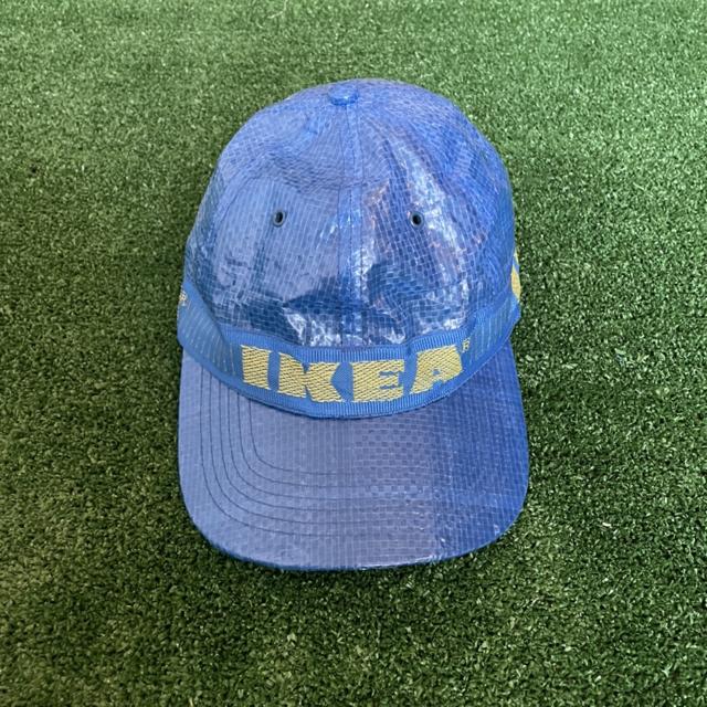 CHINATOWN MARKET - IKEA HAT bright-blue... - Depop