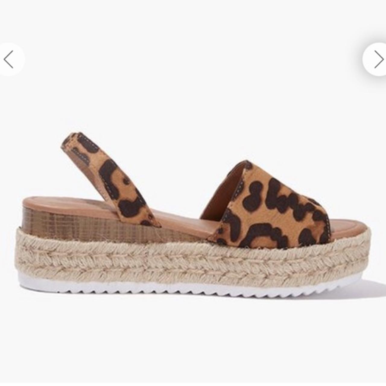 Forever 21 leopard on sale sandals