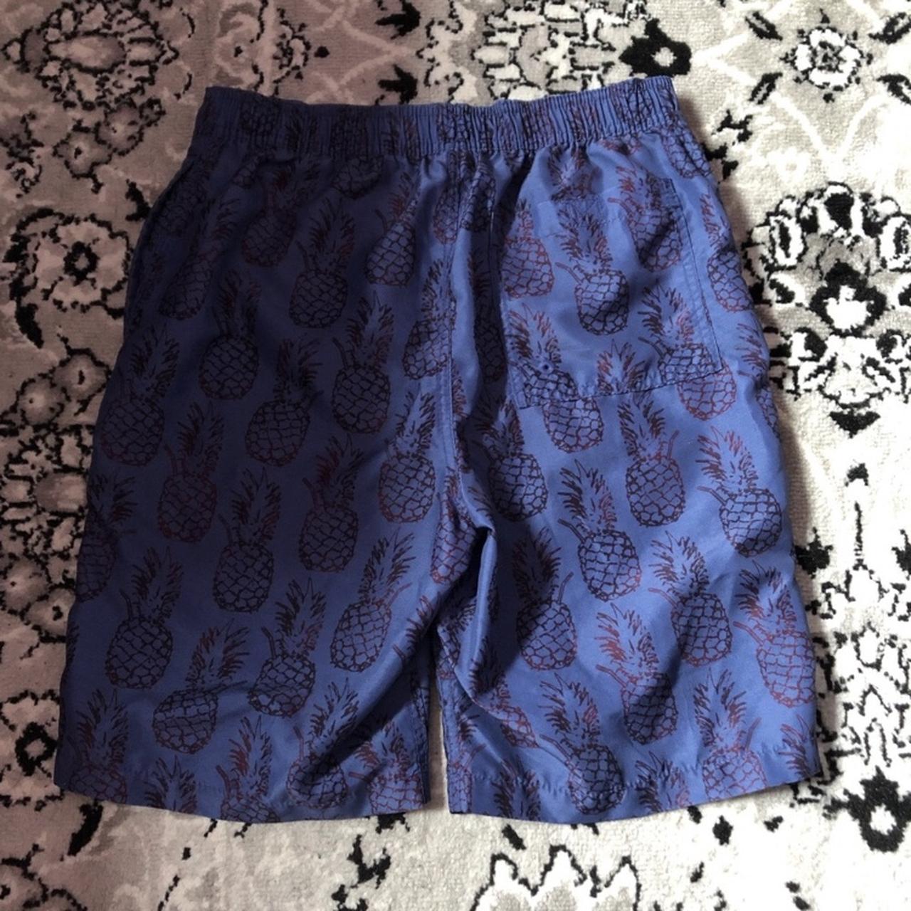 Merona Men's Blue and Black Swim-briefs-shorts | Depop