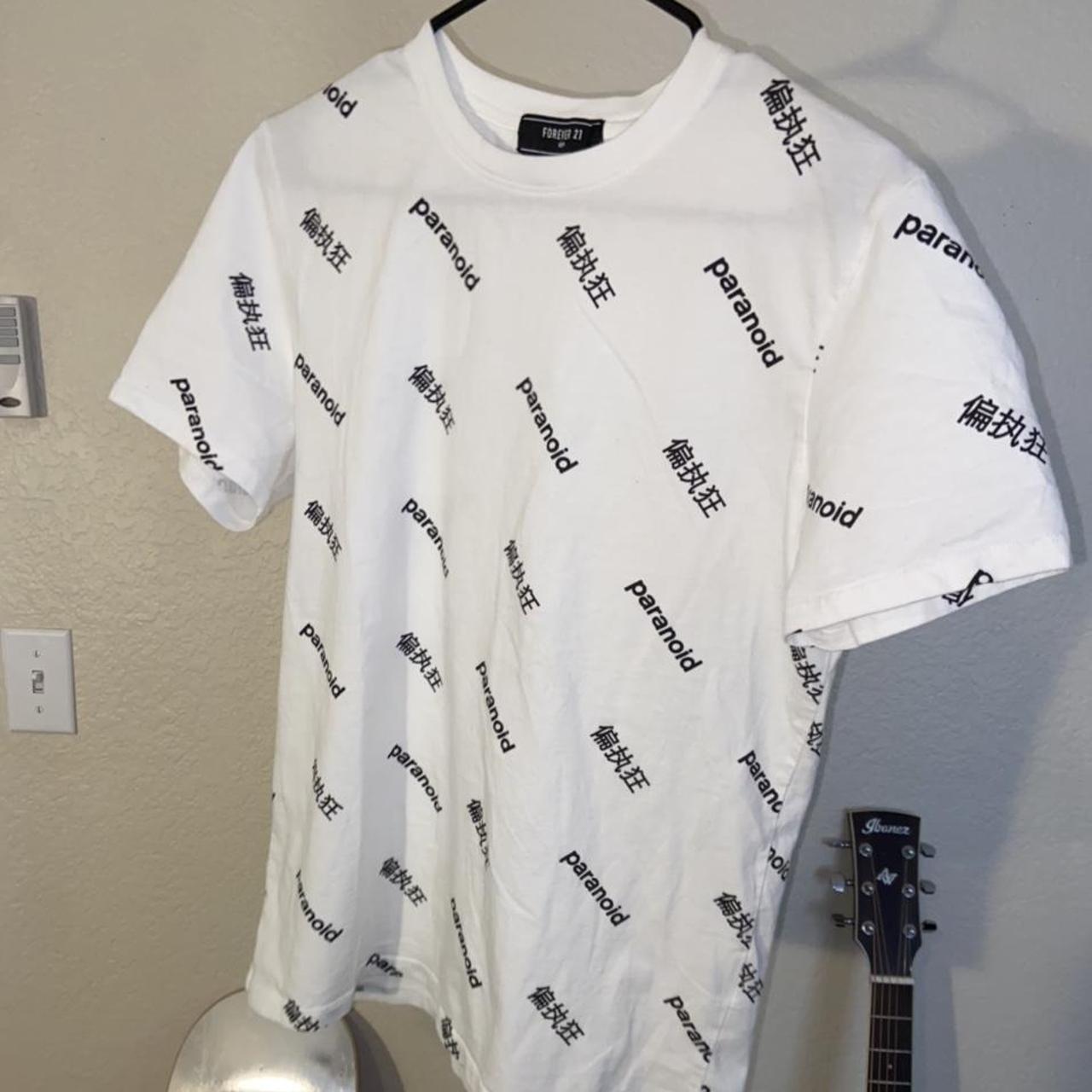 paranoid shirt forever 21