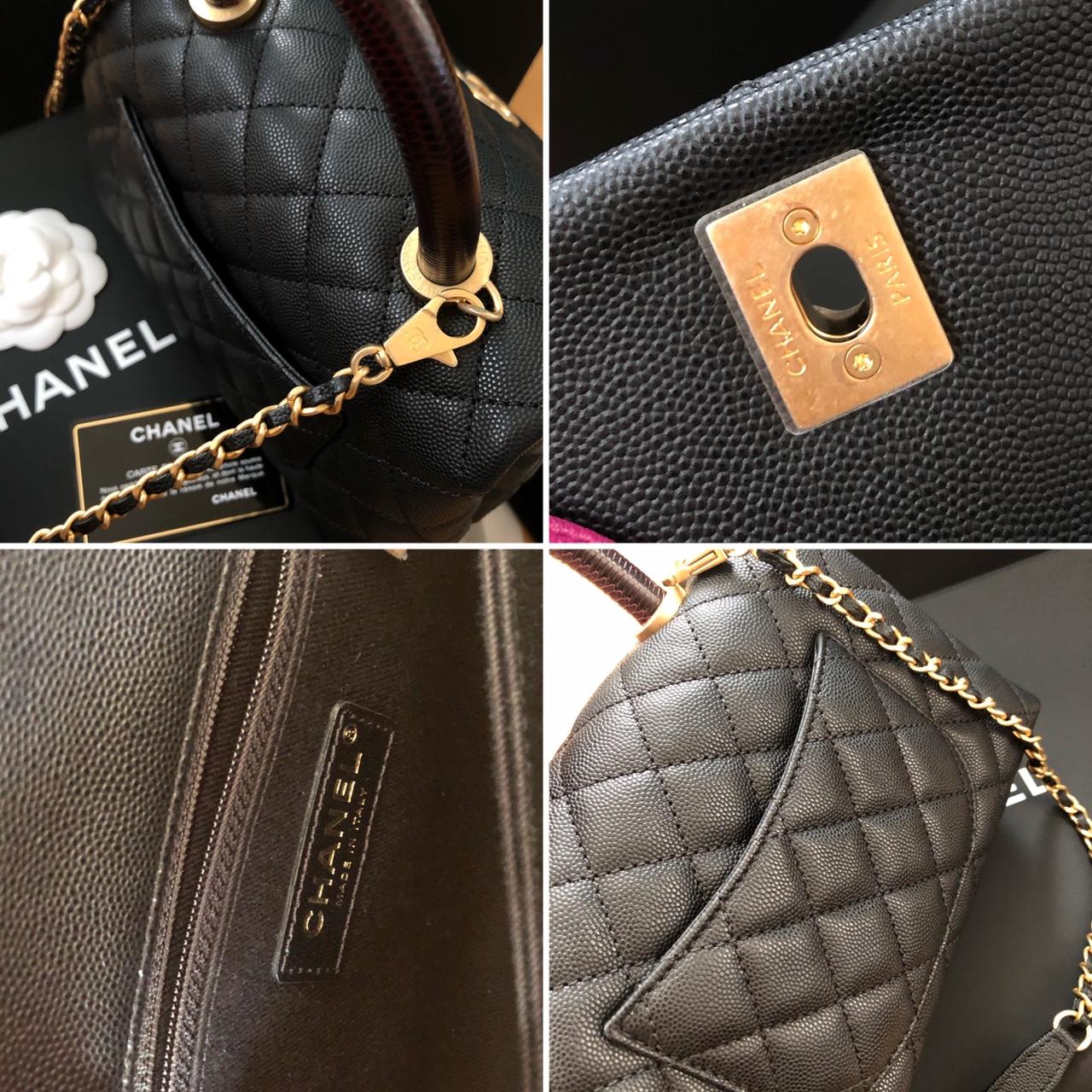 ✨Chanel Bag✨ 👜 Coco Handle in Black colour with - Depop